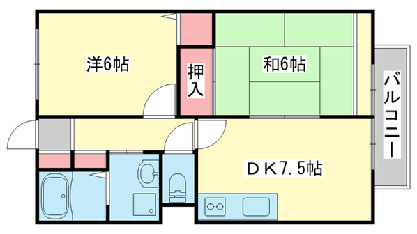 アスペンハイツの物件間取画像